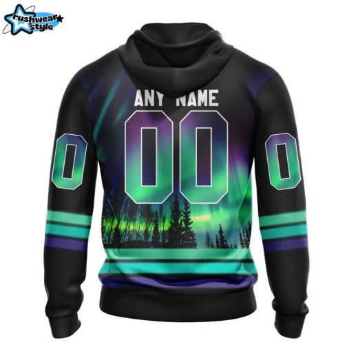 NHL Edmonton Oilers Special Northern Lights Design Hoodie ST2301 – Limited Edition