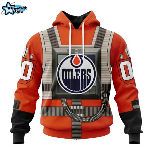 NHL Edmonton Oilers Star Wars Rebel Pilot Design Hoodie ST2201 – Special Edition