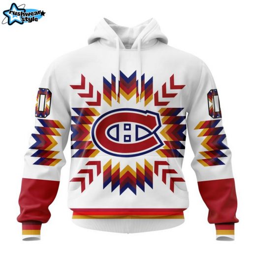 NHL Montreal Canadiens Native Pattern Design Hoodie ST2302 – Heritage Collection