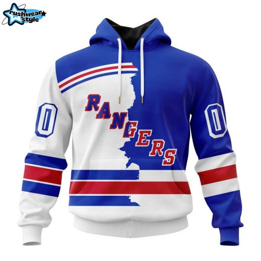 NHL New York Rangers Personalized 2023 Home & Away Mix Hoodie – Customizable