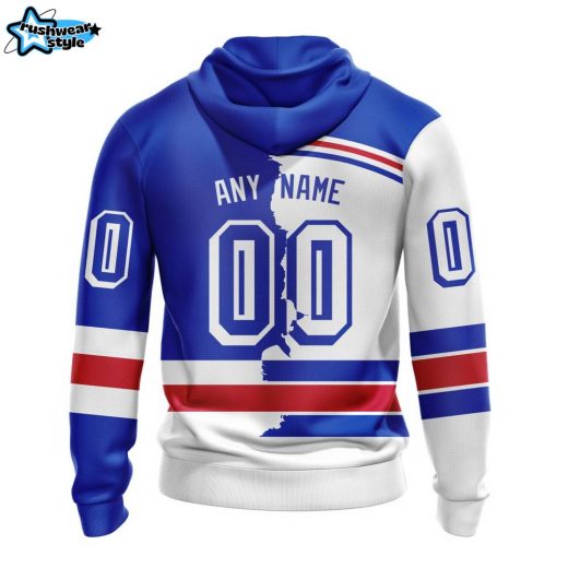 NHL New York Rangers Personalized 2023 Home & Away Mix Hoodie – Customizable