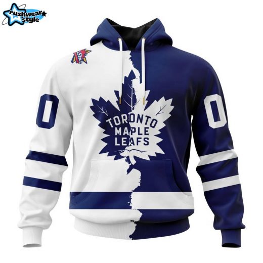 NHL Toronto Maple Leafs Personalized 2023 Home & Away Mix Hoodie – Customizable Design