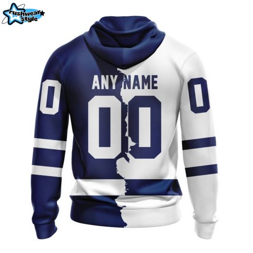 NHL Toronto Maple Leafs Personalized 2023 Home & Away Mix Hoodie – Customizable Design