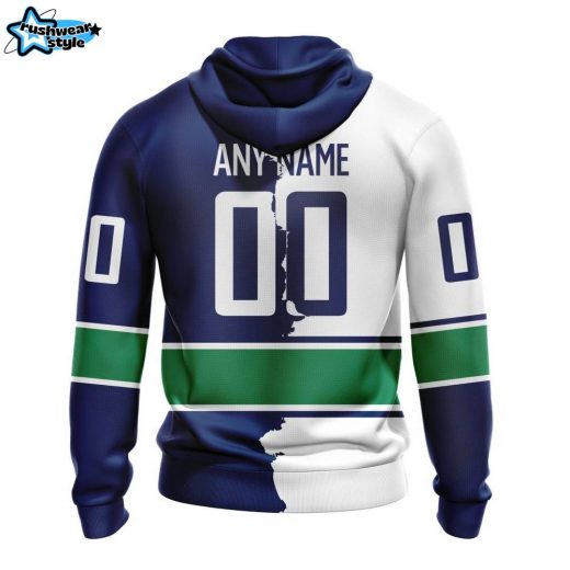 NHL Vancouver Canucks Personalized 2023 Home & Away Mix Hoodie – Custom Fan Gear