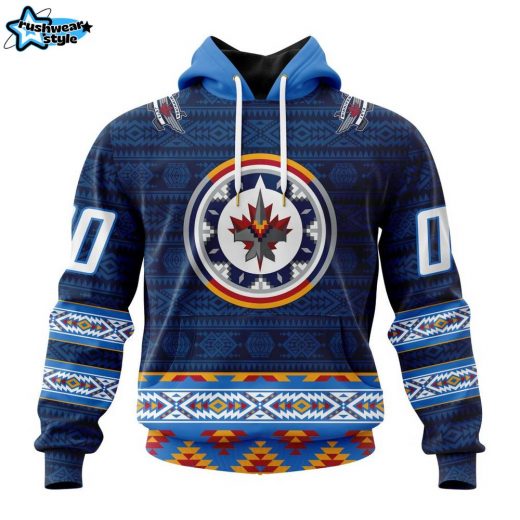 NHL Winnipeg Jets Native Pattern Design Hoodie ST2303 – Exclusive Edition