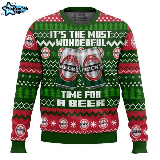 Beck’s It’s the Most Wonderful time for a Beer Ugly Sweater