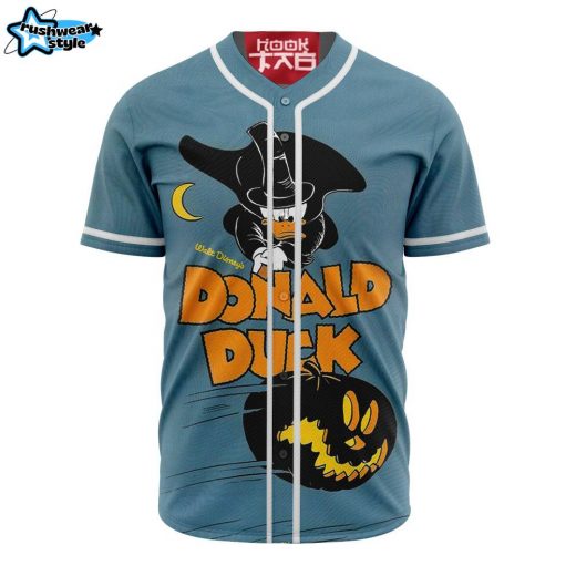 Donald Duck Halloween Baseball Jersey, Disney Halloween Baseball Jersey, Halloween Baseball Jersey