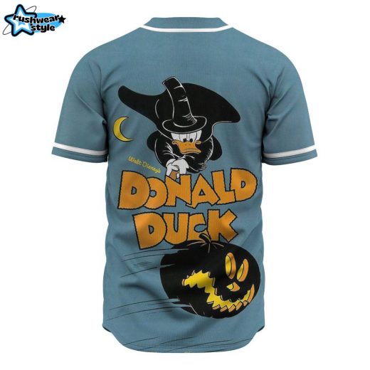 Donald Duck Halloween Baseball Jersey, Disney Halloween Baseball Jersey, Halloween Baseball Jersey