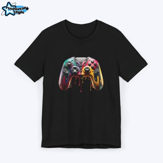 Extraterrestrial Gamepad Gamer T-shirt – Alien-Inspired Gamepad Design