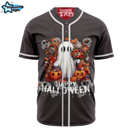 Ghost Happy Halloween Baseball Jersey, Disney Halloween Baseball Jersey, Halloween Baseball Jersey