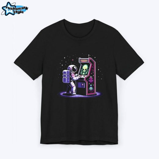 High Score Astronaut Gamer T-shirt – Space-Themed Tee for High Scorers