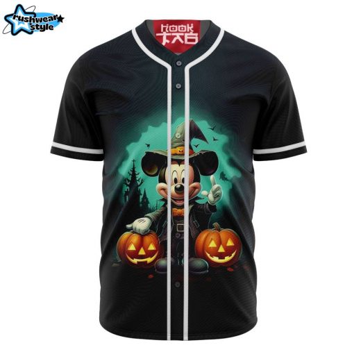 Mickey Halloween Baseball Jersey, Disney Halloween Baseball Jersey, Halloween Baseball Jersey