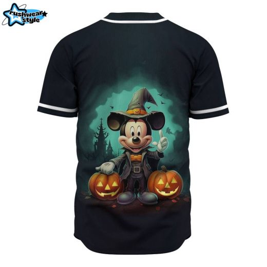 Mickey Halloween Baseball Jersey, Disney Halloween Baseball Jersey, Halloween Baseball Jersey