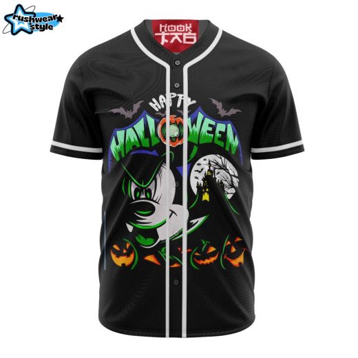 Mickey Happy Halloween Baseball Jersey, Disney Halloween Baseball Jersey, Halloween Baseball Jersey