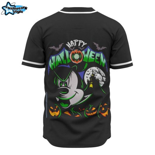 Mickey Happy Halloween Baseball Jersey, Disney Halloween Baseball Jersey, Halloween Baseball Jersey