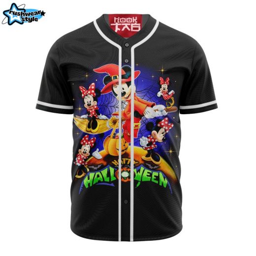 Mickey Mouse with Friends Happy Halloween Baseball Jersey, Disney Halloween Baseball Jersey, Halloween Baseball Jersey