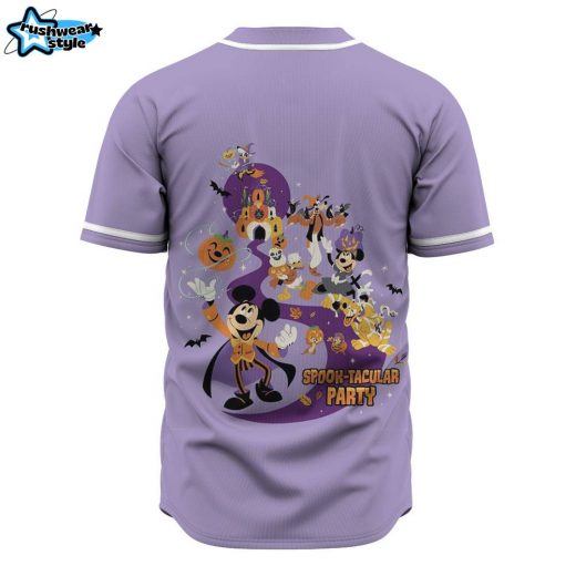 Mickey Mouse with Friends Spook-tacula Party Halloween Baseball Jersey, Disney Halloween Baseball Jersey, Halloween Baseball Jersey