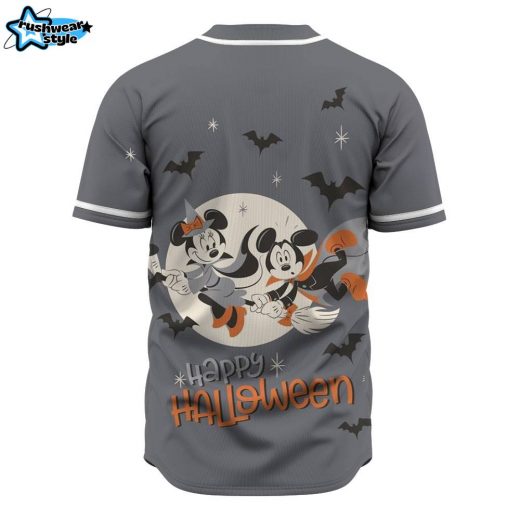 Mickey and Minnie Happy Halloween Baseball Jersey, Disney Halloween Baseball Jersey, Halloween Baseball Jersey