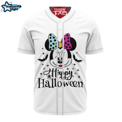 Minnie Happy Halloween Baseball Jersey, Disney Halloween Baseball Jersey, Halloween Baseball Jersey