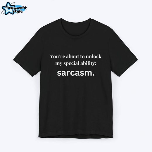 Sarcasm Unlocked Gamer T-shirt – Fun & Witty Gaming Tee