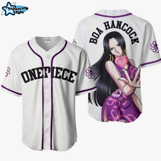 Boa Hancock Anime One Piece Otaku Cosplay Shirt Anime Baseball Jersey