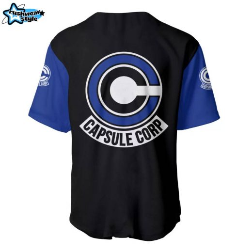 Capsule Baseball Jersey Dragon Ball Z Baseball Jersey Anime Baseball Jersey