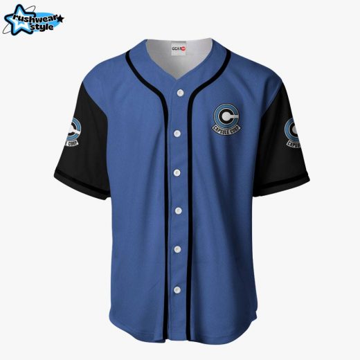 Capsule Corp Anime Dragon Ball Z  Otaku Cosplay Shirt Anime Baseball Jersey