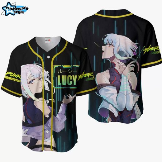 Cyberpunk Lucy Anime Cyberpunk: Edgerunners Otaku Cosplay Shirt Anime Baseball Jersey