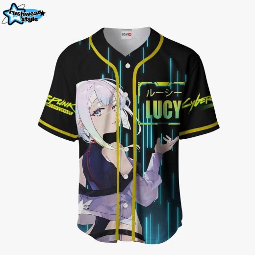 Cyberpunk Lucy Anime Cyberpunk: Edgerunners Otaku Cosplay Shirt Anime Baseball Jersey