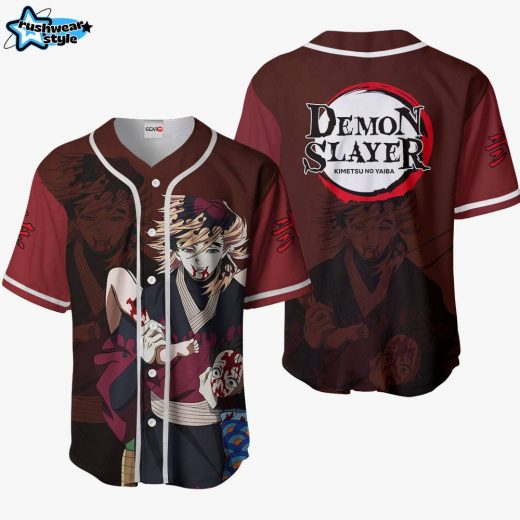 Douma Anime Demon Slayer Otaku Cosplay Shirt Anime Baseball Jersey