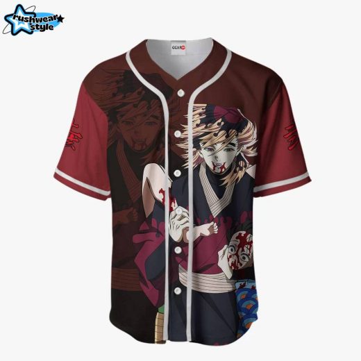 Douma Anime Demon Slayer Otaku Cosplay Shirt Anime Baseball Jersey