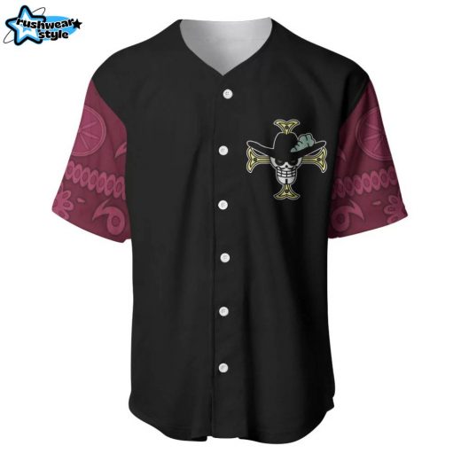 Dracule Mihawk Baseball Jersey One Piece Baseball Jersey Anime Baseball Jersey