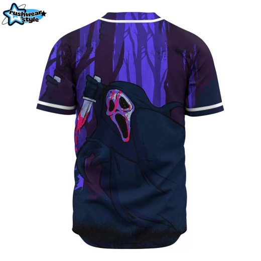 Ghostface Baseball Jersey, Scream Baseball Jersey, Halloween Baseball Jersey