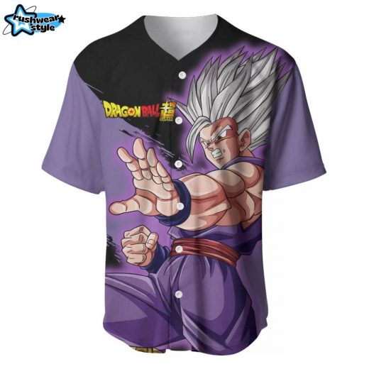 Gohan Beast Baseball Jersey Dragon Ball Z Baseball Jersey Anime Baseball Jersey