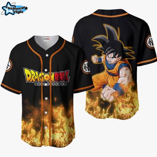 Goku Anime Dragon Ball Z Otaku Cosplay Shirt Anime Baseball Jersey