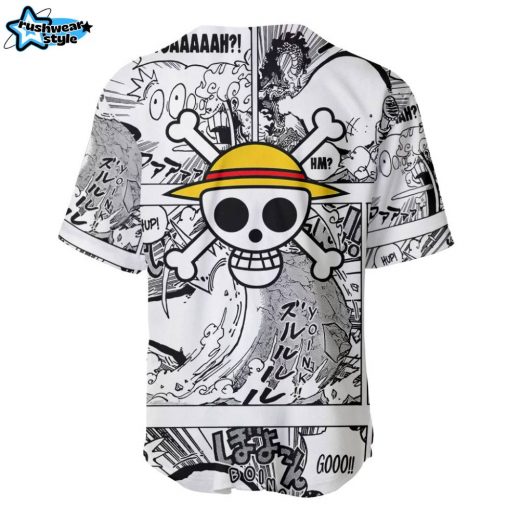 Luffy Gear 5 Awakening Baseball Jersey One Piece Baseball Jersey Anime Baseball Jersey