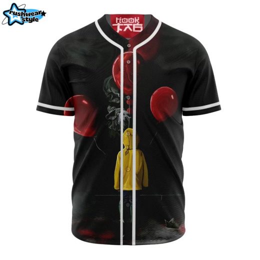 Pennywise Baseball Jersey, IT Baseball Jersey, Halloween Baseball Jersey