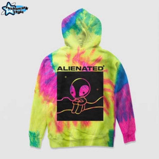 Alienated Tie-Dye Hoodie – Alienated Mental Struggles Tie-Dye Hoodie