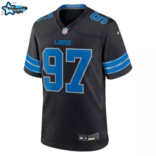 Detroit Lions Aidan Hutchinson #97 Nike Black Alternate Official NFL Game Jersey