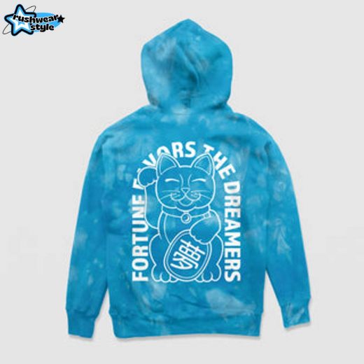 Fortune Favors The Dreamers Tie-Dye Hoodie – Dreamer Motivational Tie-Dye Hoodie