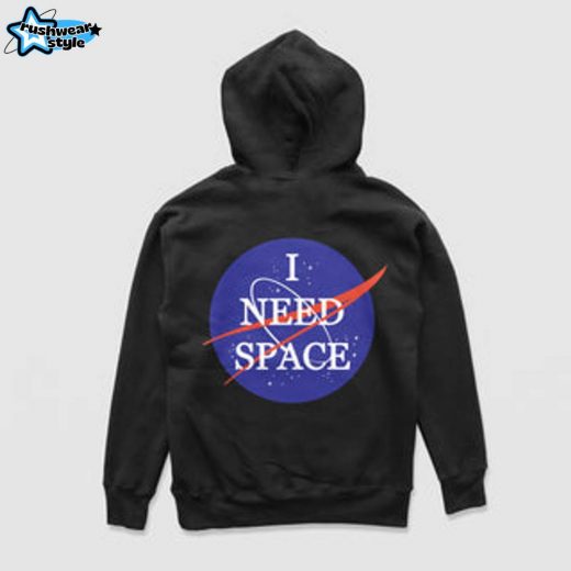 I Need Space Hoodie (Black) – Black Personal Space Expression Hoodie