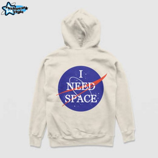 I Need Space Hoodie (Cream) – Cream Personal Space Expression Hoodie