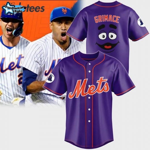 Mets Grimace Vapor Premier Limited Baseball Jersey – All Stitched – Purple