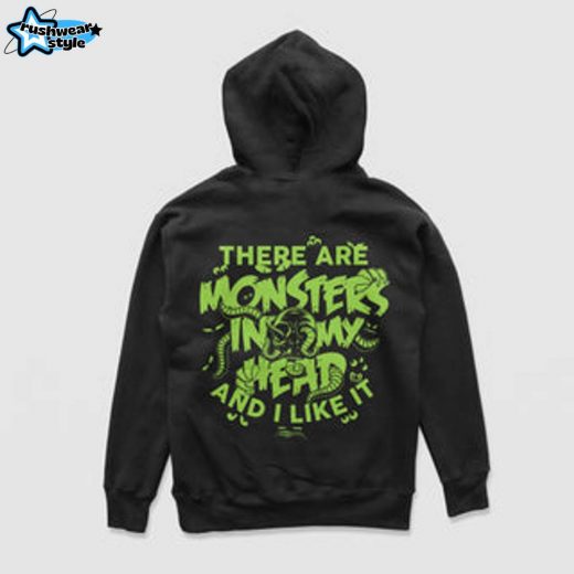 Monsters In My Head Hoodie – Mental Health Dark Monsters Hoodie