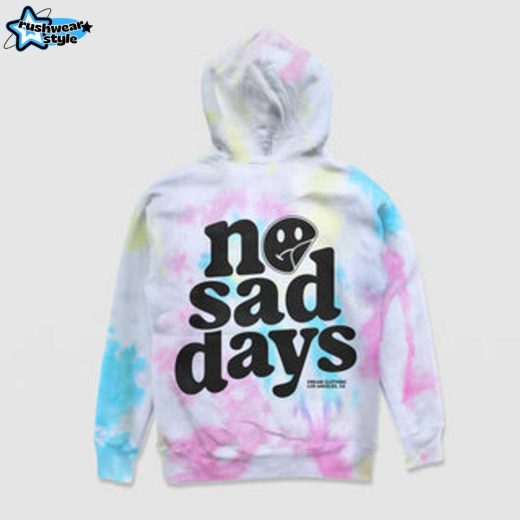 No Sad Days Tie-Dye Hoodie – Positive Tie-Dye Hoodie