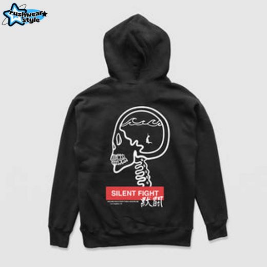 Silent Fight Contrast Hoodie – Emotional Struggles Contrast Hoodie