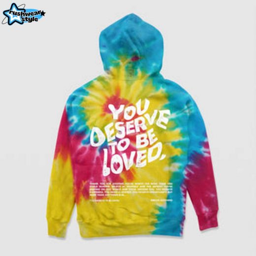 You Deserve To Be Loved Pride Swirl Hoodie – LGBTQ+ Pride Self-Love Hoodie