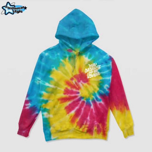 You Deserve To Be Loved Pride Swirl Hoodie – LGBTQ+ Pride Self-Love Hoodie