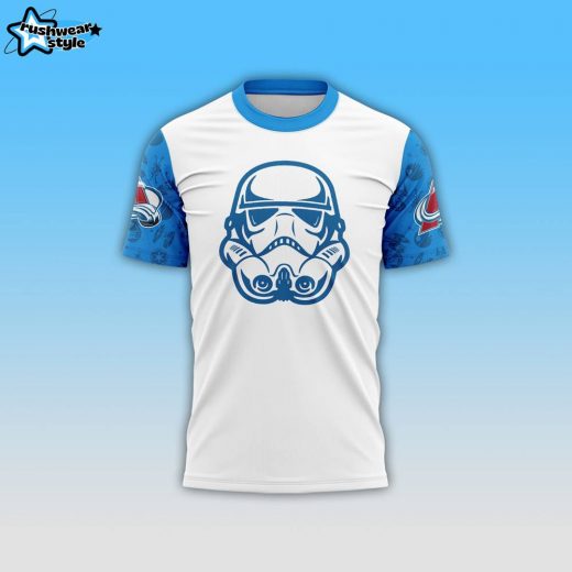 2024 Colorado Avalanche x Star Wars Night T-Shirt – Blue Edition | NHL Star Wars Special Edition