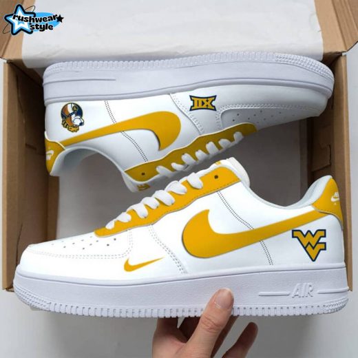 West Virginia Mountaineers NCAA Air Force 1 Sneakers – Limited Edition | Premium College Team Shoes